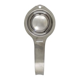 Fox Run Stainless Steel Egg Yolk Separator For Raw Eggs, 6.75” x 1.75” x 1”