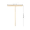 2Pcs Crepe Spreader, Jagowa T-Shape Natural Wooden Stick Pancake Maker