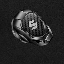 Engine Push Button Cover Suitable for Suzuki Car Start Stop Button Switch Decorative Cover Switch Cover Car Start Button Ring Engine Push Ring Engine Starter Cover Zinc Alloy + Carbon Fiber 3D