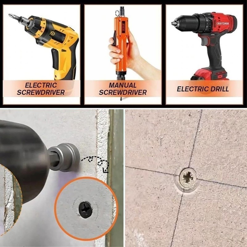 Teursa 5pcs Set TEURSA ® Premium Magnetic Drywall Screw Setter