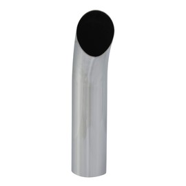 5" OD×24" Curved Chrome Exhaust Stack Pipe