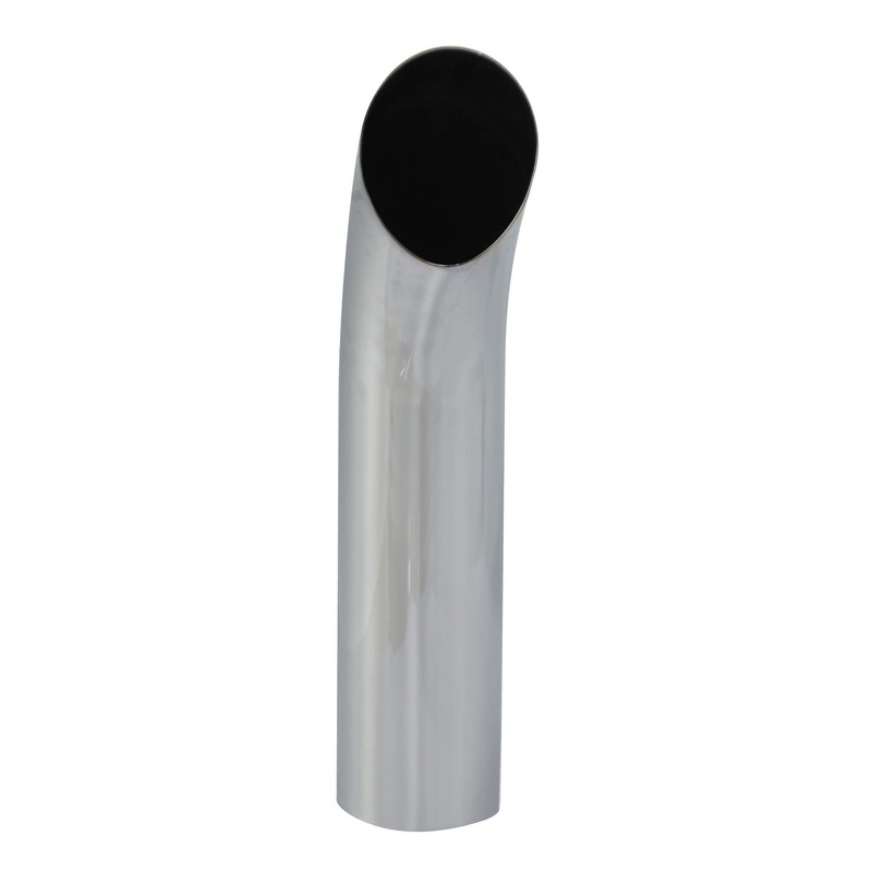 5" OD×24" Curved Chrome Exhaust Stack Pipe