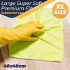 DCS Microfibre Cleaning Cloth, White, Pack of 20, Large Size: