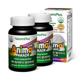 Animal Parade 네이처스플러스 애니멀퍼레이드 멀티비타민 2병 세트 (60정 x 2) Nature's Plus Animal Parade Multivitamin 2 Bottle Set (60 Tablets x 2)