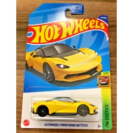 Hot Wheels Automobili Pininfarina Battista #171 HW ‘22 Exotics 2/10 Yellow VHTF!