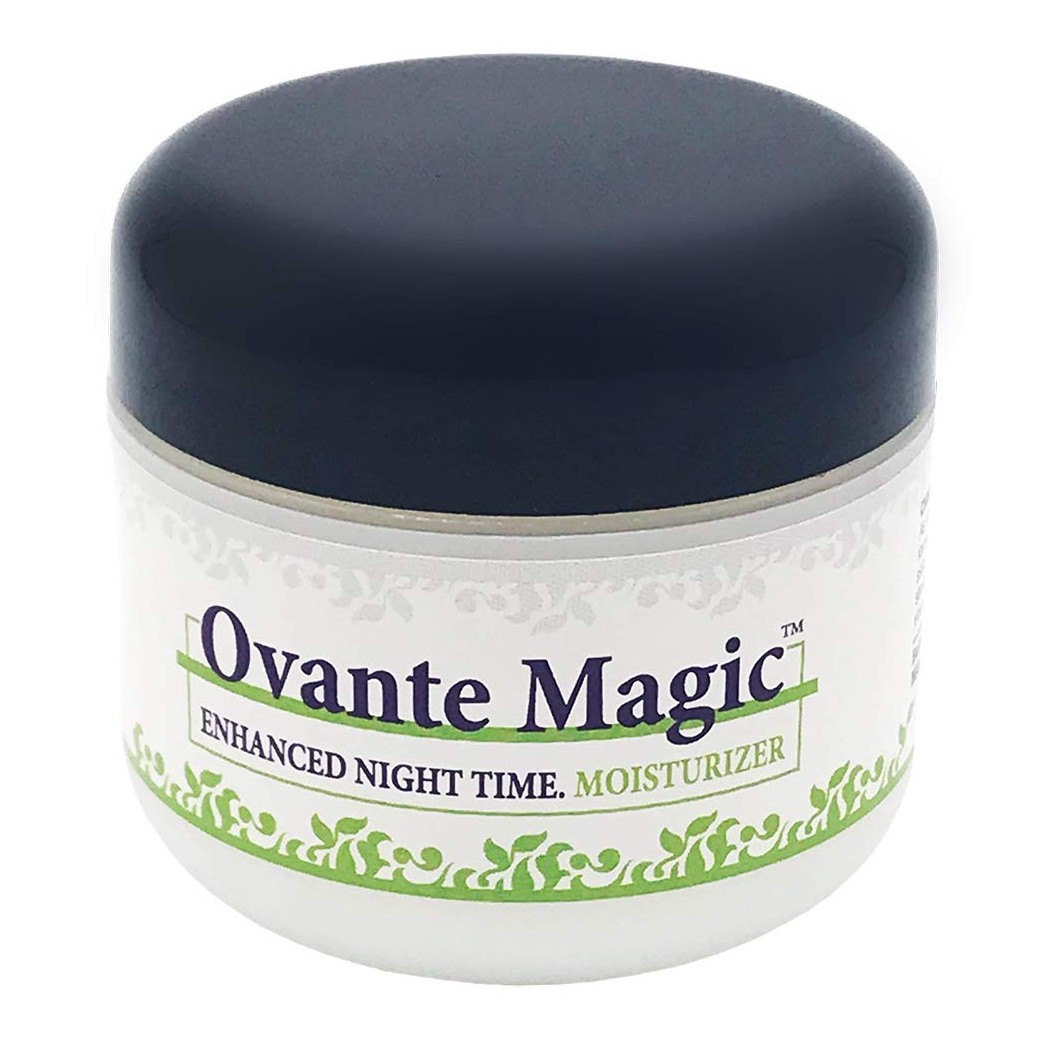 Ovante Magic Enhanced Moisturizing Night Cream For Demodex, Rosacea, Acne Prone Skin with Tea Tree Oil, Peptides, Vitamins, Hyaluronic acid - 2.0 OZ