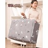 105L Large Storage Bag,Thicken Oxford Moving Bag Underbed Storage King