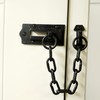 UAP Black Iron Hardware Door Chain - Sliding Door Chain