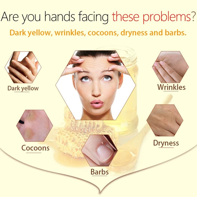 La Milee Hand Mask Milk Honey Peel Off Hand Wax