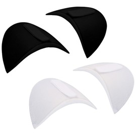 PMTFUMY 2 Pairs Shoulder Pads,Breathable Sponge Pads,Correct Sloping High Low Shoulders Shoulder Pads, with Velcro Shoulder Pads Anti-Slip Detachable Foam Shoulder Pad for Blazer Suit T-Shirt