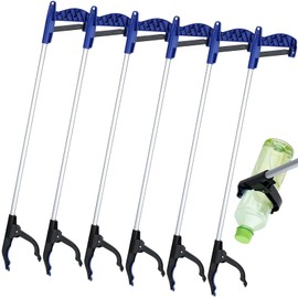 Sabary 20 Pcs Grabber Reacher Trash Pickers Bulk Back to School Tool 30'' Blue Long Upper Litter Heavy Duty Handy Mobility Aids Pick up Lightweight Nonslip Claw Elderly Mother Arm Extension Stick
