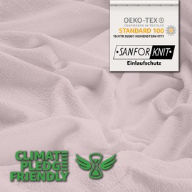 STUDIO Basic Terry Fitted Sheet 140 x 200 cm - Soft Terry Cloth Fitted Sheet Made of 80% Cotton & 20% Polyester - Powder - Oeko-Tex Certified, Non-Iron & Elastic - for Mattresses 15-25 cm