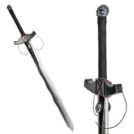44" Long Dark Demo Skull LARP Foam Sword Fantasy Latex Anime Cosplay
