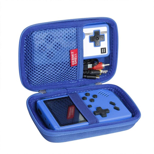 Hermitshell Hard Travel Case for Trovono/JAFATOY/GAMPLAE/Anyando/HIJJJPS Classical FC Games Handheld Game Machine Retro Mini Game Player (Not Include The Handheld Game Console ) (Blue)