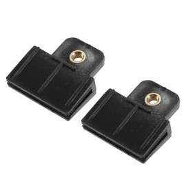 VekAuto 2 Pcs Window Door Glass Channel Retainer Clip, 1.73"x1.57"x0.51" Glass Regulator Holder Sash Clip Universal for Car Truck Van Durable Plastic Black