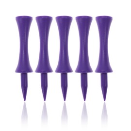 ECADDIE Purple 59mm Plastic Castle Graduated Golf Tees (25 Pack)