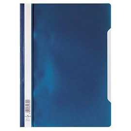 Durable 252307 Clear View Folder-Report File A4 PP, Dark Blue - Pack of 25