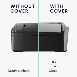 kwmobile Cover Compatible with Canon Pixma TR4650 / TR4651 - Case Printer - Dust Cover Protective Cover - Light Grey