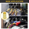 sourcing map 10Pcs Fit for 9.5mm(3/8") Tube ID Brass Compression
