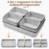 Eurhomewit Pack of 14 Felt Drawer Organiser, Drawer Insert, Office