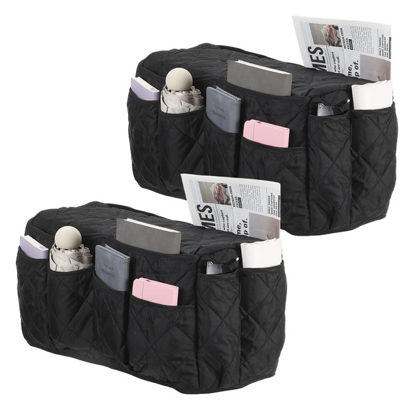 sourcing map 2 Pcs Recliner Armchair Caddy, Couch Armrest Organizer