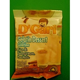 2 PACK D'GARI GELATIN DESSERT RICE & CINNAMON FLAVOR/GELATINA DE HORCHATA