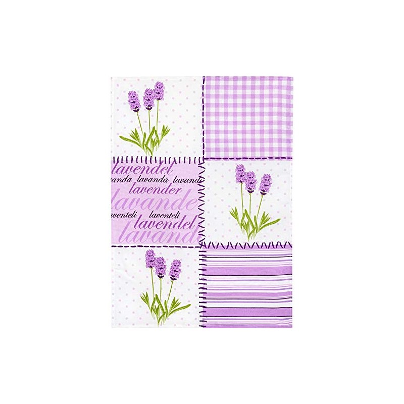 Kracht Tea Towel Half Linen Lavender Size 50 x 70