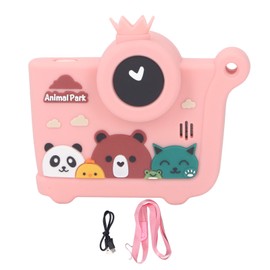Kids Digital Camera 40MP Children Camera with 2.4 Inch HD IPS Screen Front Back Dual Lens 1080P Compact Small Camera for Boys Girls Kids Pink