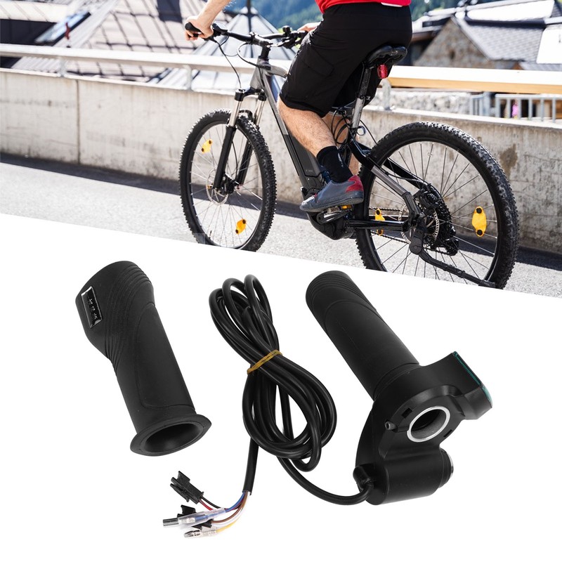 One Pair Electric Bike Throttle Handlebar with Big Head Lock