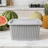Fruit and Vegetable Storage Basket for Kitchen Counter,Stackable Storage Bins
