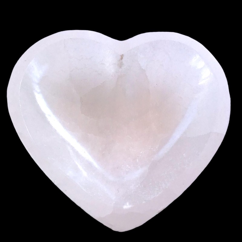 Steinfixx® Real Selenite Charging Cradle Heart Large and Heavy Design