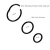 NORO OLO Titanium 3PCS-18G black Anodised Hinged Clicker Nose Hoop