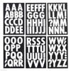 Homeford Big Font Alphabet Letter Stickers, Caps, 3-Inch, 26-Count (White