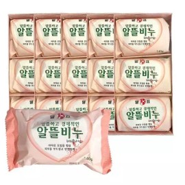 Malpo [알티피아]말표 알뜰비누 세수비누 세안 업소용 목욕탕 체리블라썸 140g 3개입 Altipia Affordable Soap Facial Soap Cherry Blossom 140g 3 Pieces