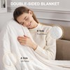 Heated Blanket Electric Throw 50''X60'' - Soft Silky Plush Electric