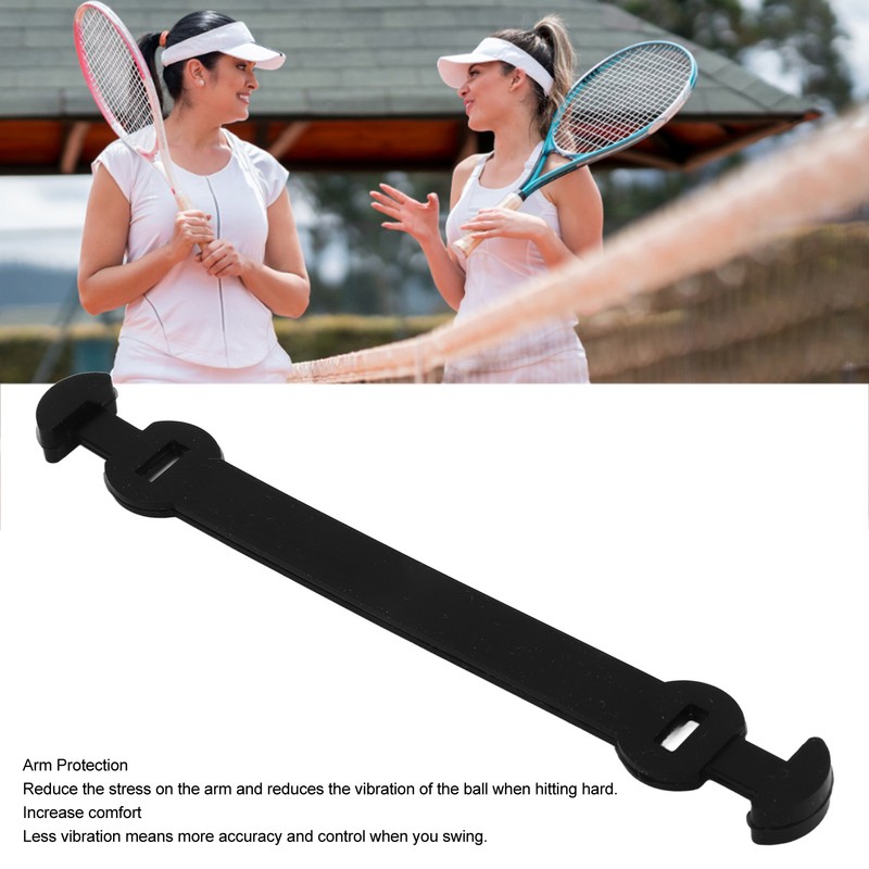 6 Pcs Tennis Racket Vibration Dampeners Long Buckle Tennis Racquet