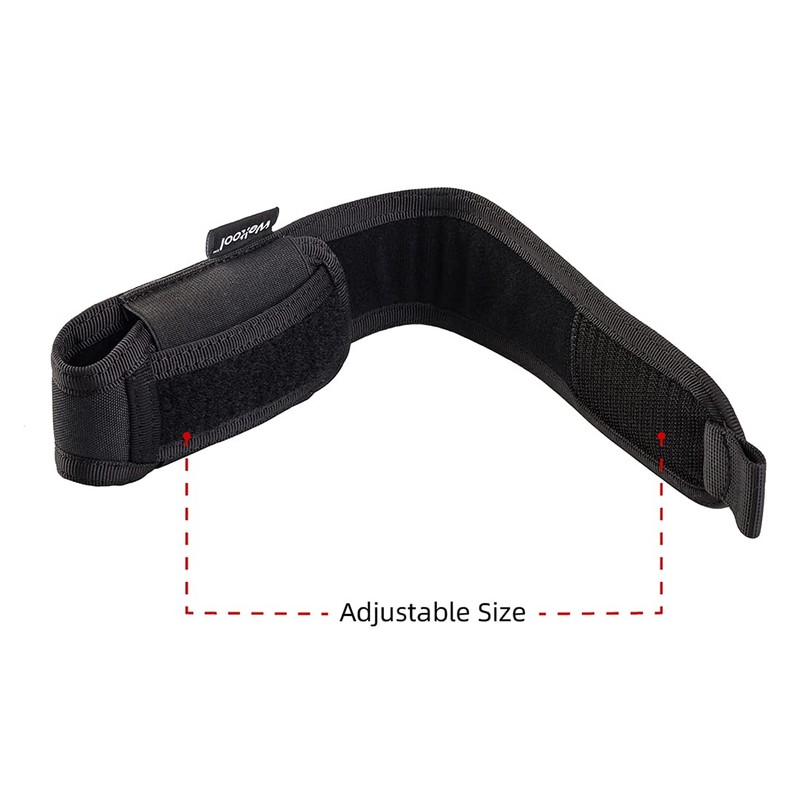 Weltool FH7 Nylon Torch Holster with Elastic Band, Hook and
