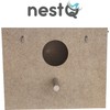 Budgie Nest with Shavings for the Bed, Wooden Bird House