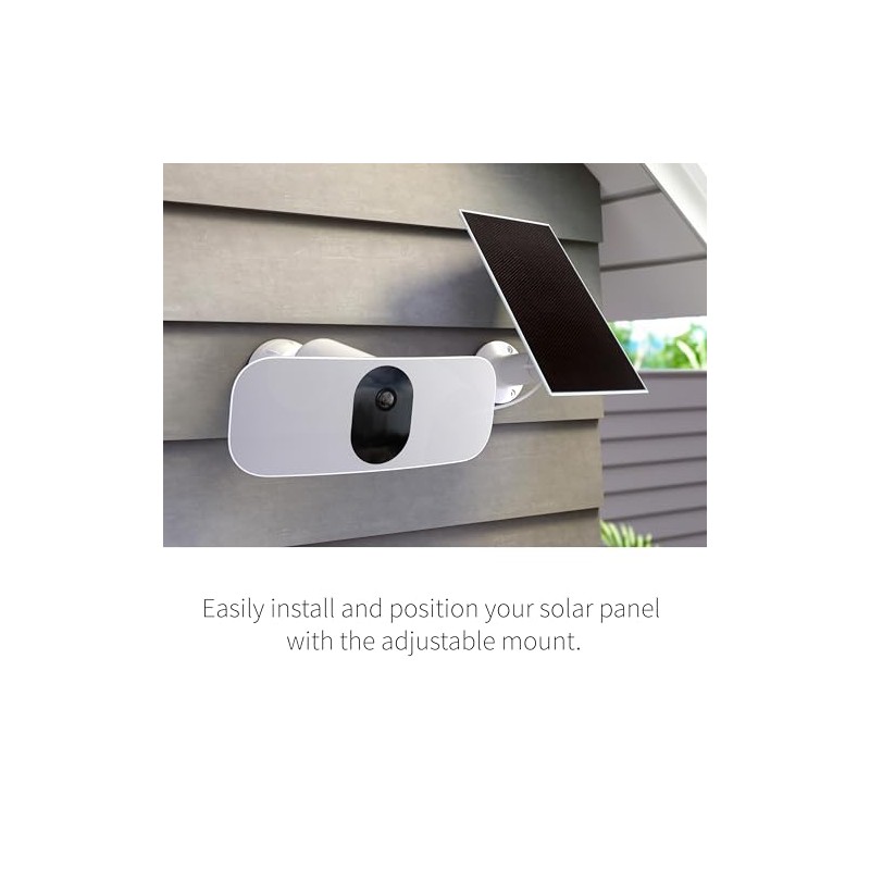 Arlo Solar Panel Charger, Arlo Certified Accessory, Weather Resistant, Easy