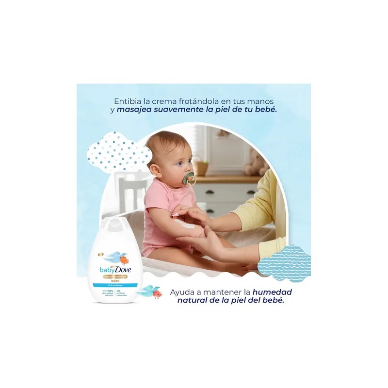 Baby Dove Crema Corporal Humectación Enriquecida 400 Ml
