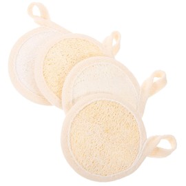 VICASKY 4pcs Face Exfoliating Pad Exfoliating Loofah Facial Loofah Scrubber Natural Scrubber Sponge Face Tools for Women