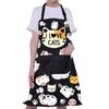 Cat Apron Cat Lovers Apron Cute Cat Apron with Pockets