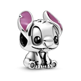 EZ Tuxedo Cute Cartoon Animals Charms 925 Sterling Silver Alien 626 with Purple Enamel for Bracelets