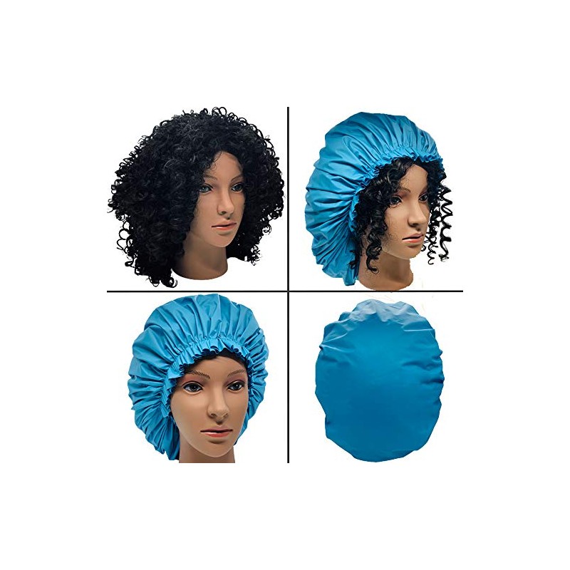 Elebox Paquete Gorros Ducha Super Jumbo Colección Extragrandes Trenzas Impermeables