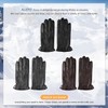Alepo Genuine Sheepskin Leather Gloves for Men, Winter Warm Touchscreen