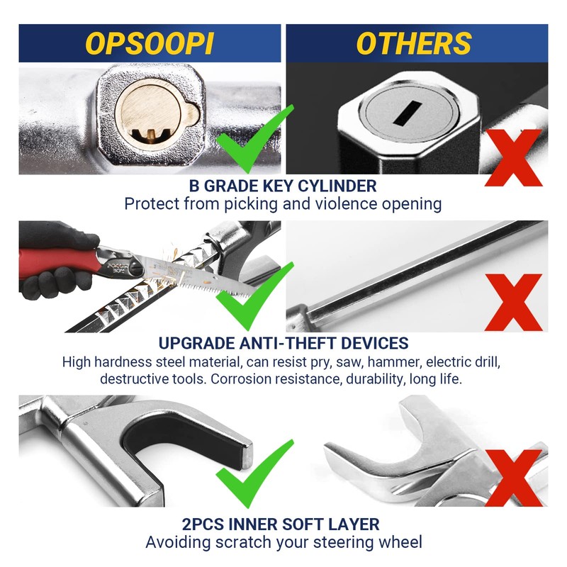 Car Steering Wheel Lock, Anti Theft Car Device for Car