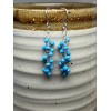Handmade Sterling Silver Sleeping Beauty Turquoise Dangle Earrings