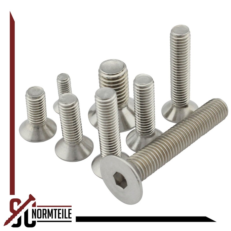 Countersunk Screws with Hexagon Socket (ISK) - M6 x 35