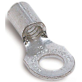 Stakon C10-14 Ring Terminal, Standard, Non-Insulated, 0.91-Inch Length by 0.5-Inch Width, Metallic, 50-Pack