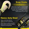 Bolvixor 4 Pack Car Tie Down Straps for Trailers -